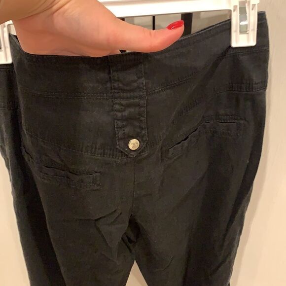 🎉1 hr sale 🎉black linen high waist pants - Picture 9 of 9